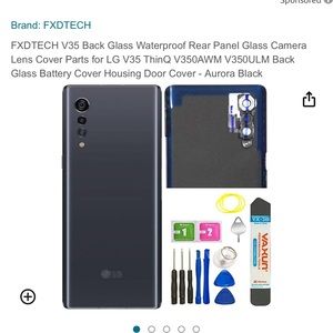 LG V35 Thin Q back glass battery cover kit